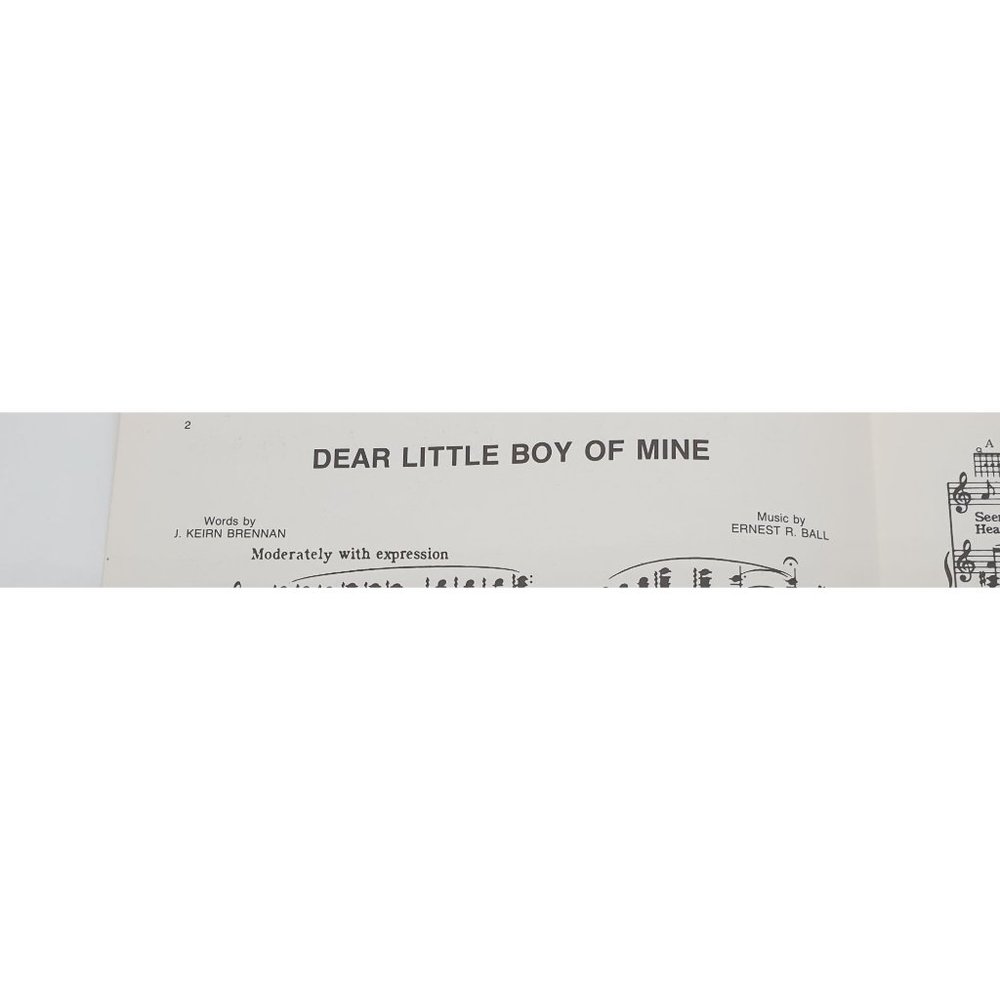 Vintage Sheet Music Dear Little Boy Of Mine 1918 Piano Voice Guitar - Picture 3 of 4